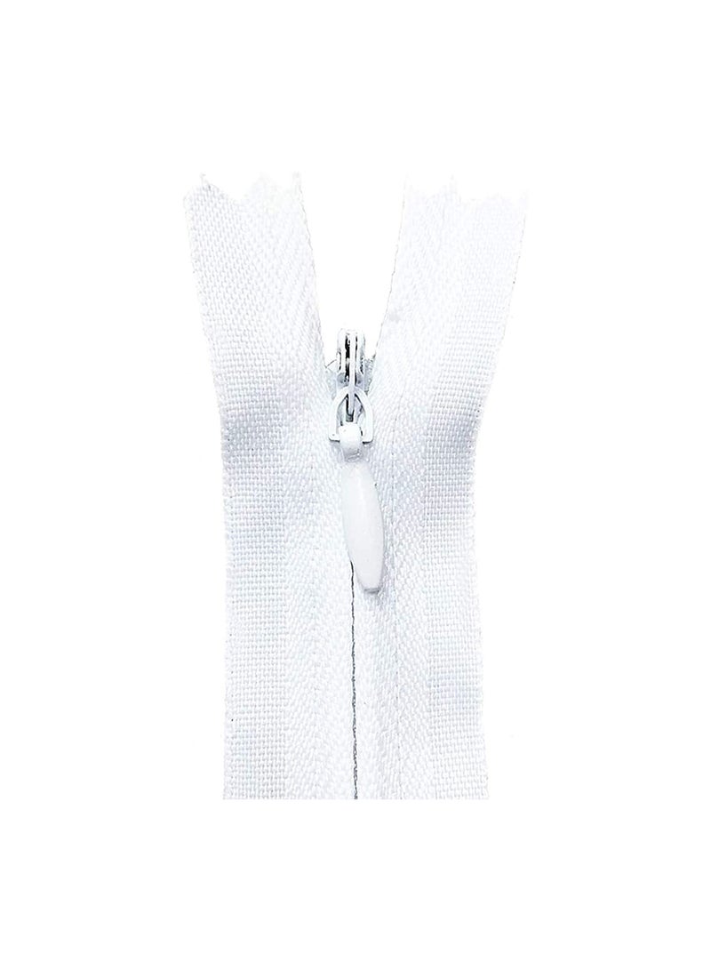 14 Inch Zippers 30PCS Invisible Nylon Coil Zipper, White, DIY Sewing Tools for Craft Bags Dresses Skirts Pillows  - Image 5