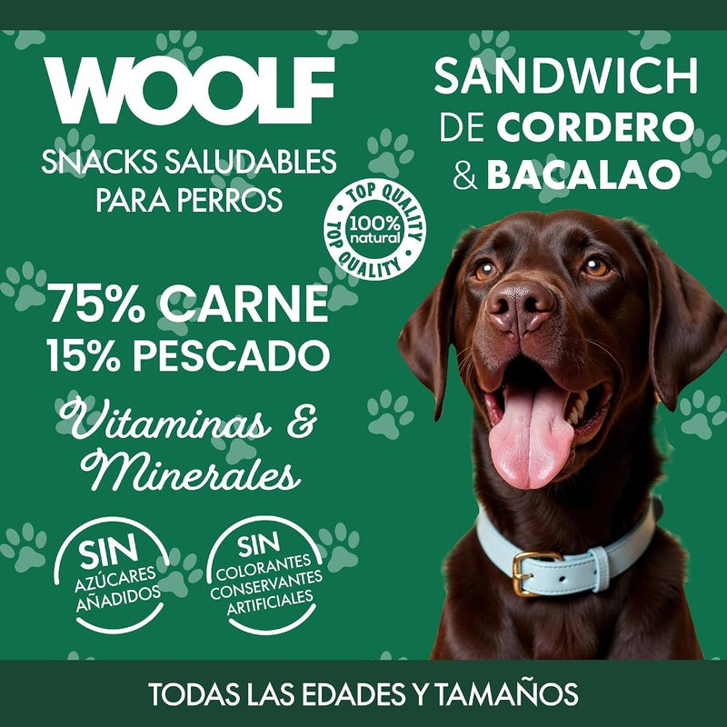 Woolf Anti slip Lamb and Cod Triangle for Dog and Cat 100 g Liquid tight joint - Image 3