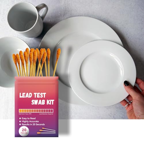 AAwipes Lead Test Kit (20 Pcs Lead Check Swabs) Results in 20-Seconds by Using Water Only, No White Vinegar Required. Lead Test Strips for Home, Paints, Dishes, Toys, Metal, Ceramics, Wood (LSB20) - Image 3