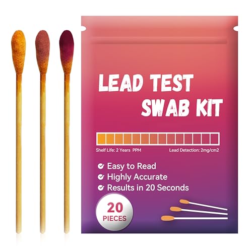 AAwipes Lead Test Kit (20 Pcs Lead Check Swabs) Results in 20-Seconds by Using Water Only, No White Vinegar Required. Lead Test Strips for Home, Paints, Dishes, Toys, Metal, Ceramics, Wood (LSB20) - Image 1