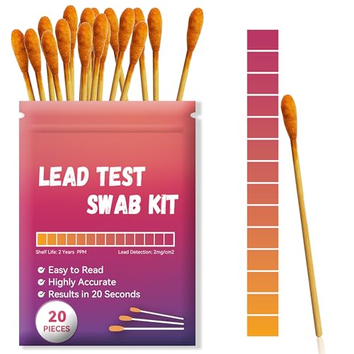 AAwipes Lead Test Kit (20 Pcs Lead Check Swabs) Results in 20-Seconds by Using Water Only, No White Vinegar Required. Lead Test Strips for Home, Paints, Dishes, Toys, Metal, Ceramics, Wood (LSB20) - Image 2
