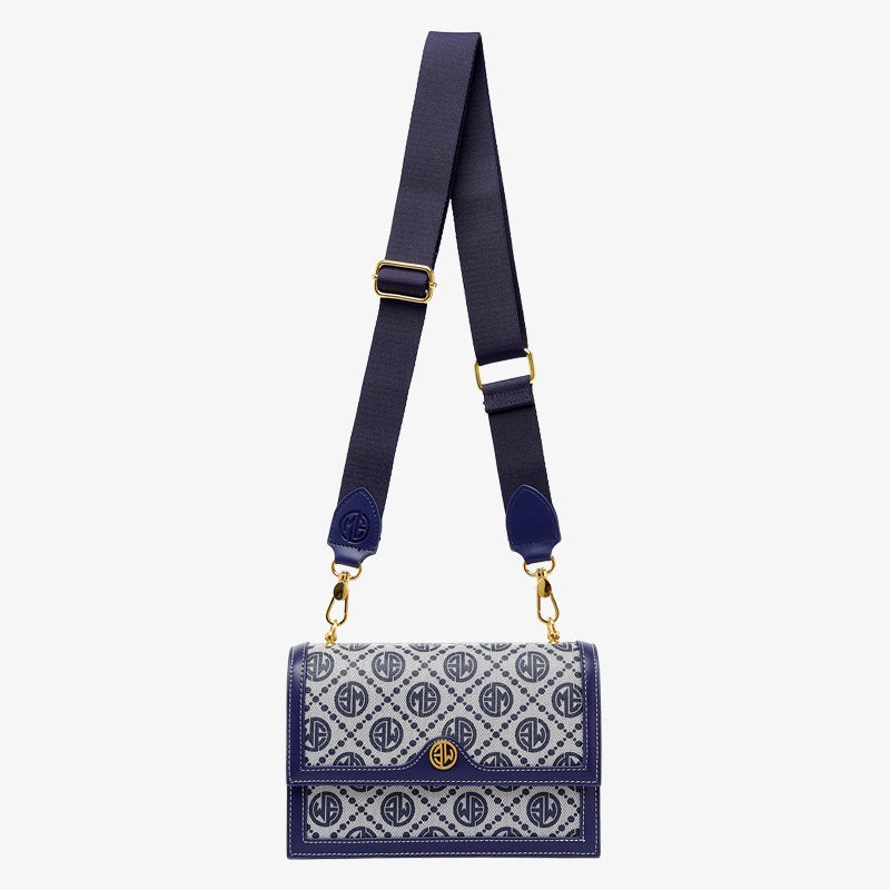 Postman Bag Women'S Printed Shoulder Bag Ins Fashion Tofu Bag Wide Shoulder Strap Crossbody Bag Export Spot - Image 2