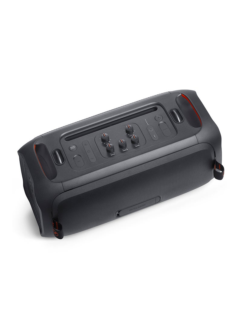 JBL Partybox On-The-Go Essential Portable Party Speaker With Built-In Lights And Wireless Mic Black - Image 5