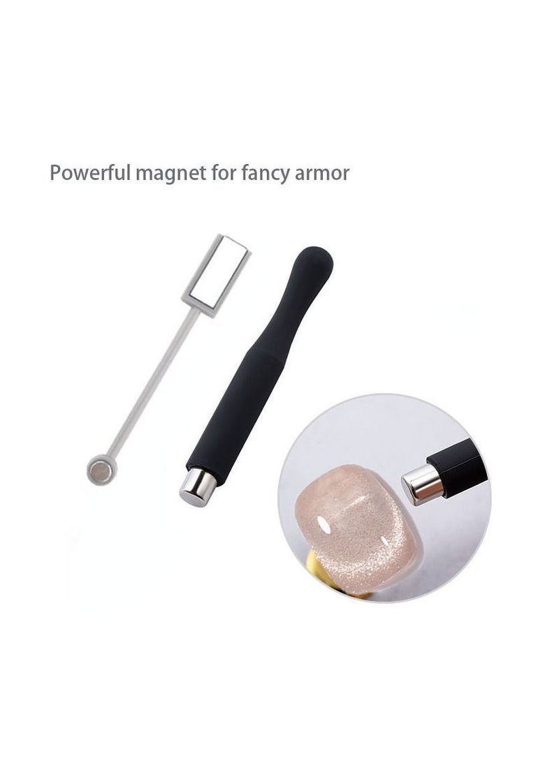 Miss Gooey Nail Polish Set Gel Nail Polish Cat Eye Color Change Glitter with Magnetic Stick Kit Super Shiny Color Long Lasting UV LED Needs Quick Drying Magnetic Art Manicure DIY At Home Soak for Women  - Image 3