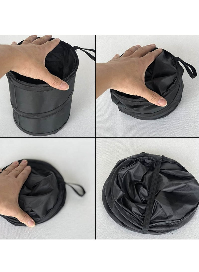 Harse Portable Folding Car Trash Can Universal Collapsible Car Garbage Bin Wastebasket Hanging Travel Storage Box Bag - Image 3