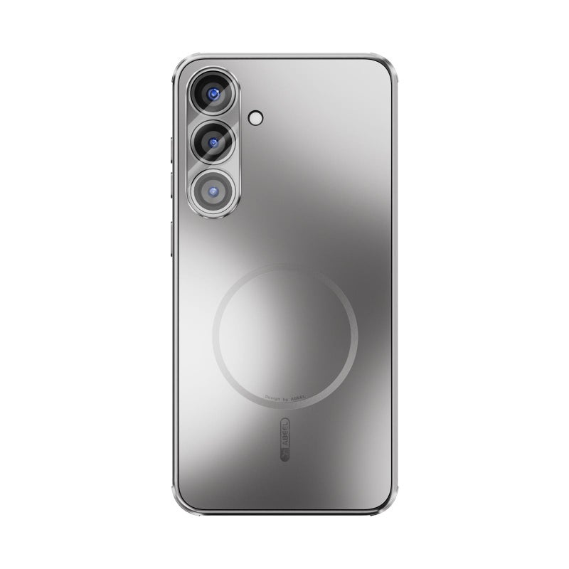 إيروريكس جراب هاتف ABEEL MagSafe غير اللامع والمُبدد للحرارة مع غشاء عدسة لهاتف Samsung Galaxy S25+ 5G (فضي) - Image 2