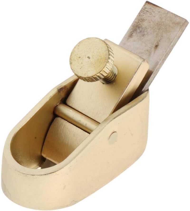 klarako Wood Planer Hand Tool, Thumb Plane, Wood Hand Plane Tool Mini Plane Wood Trimming Plane for Woodworking, Surface Smoothing Edge Trimming  Golden S - Image 3