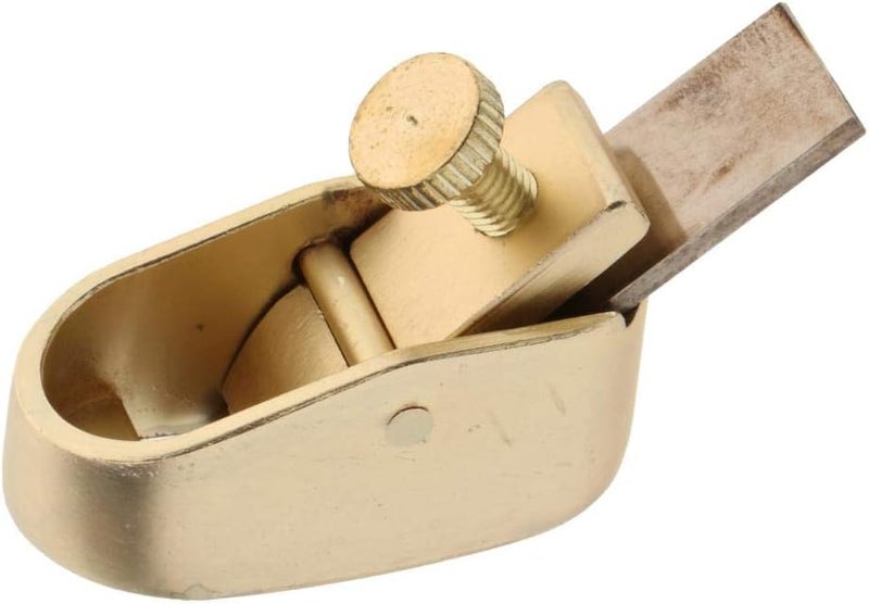 klarako Wood Planer Hand Tool, Thumb Plane, Wood Hand Plane Tool Mini Plane Wood Trimming Plane for Woodworking, Surface Smoothing Edge Trimming  Golden S - Image 2