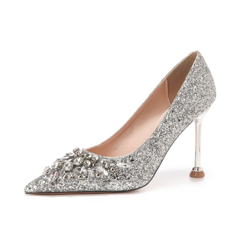 Pumps Stiletto Party Gold Women's Shoes - Image 1