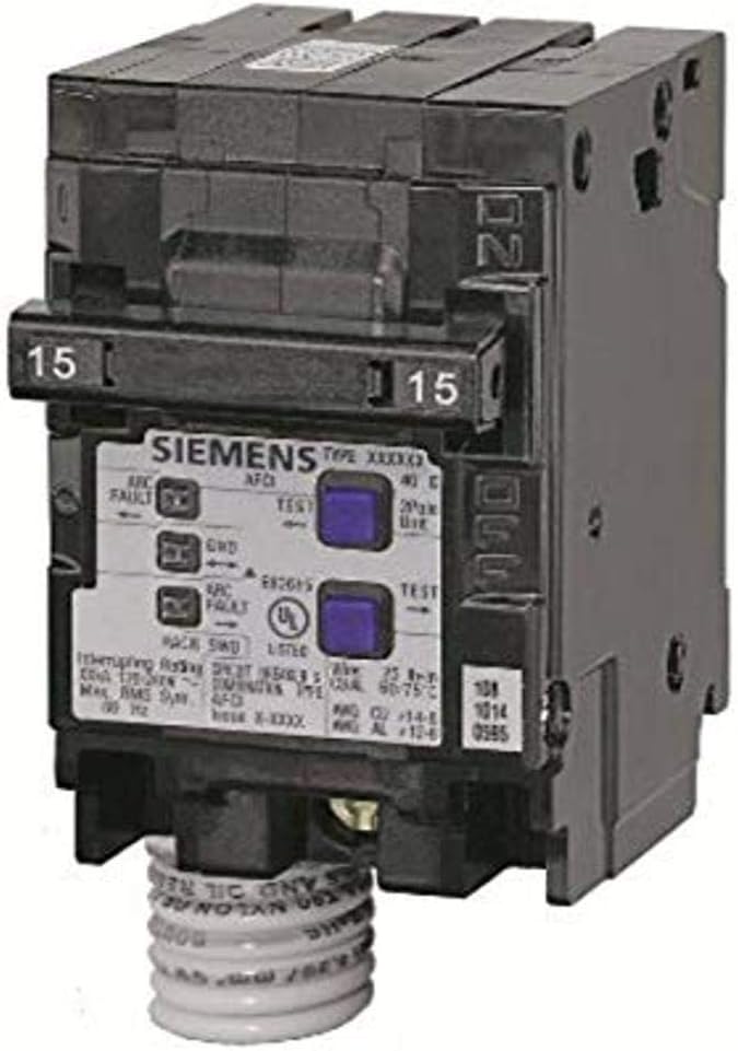 SIEMENS Siemens 2Pole 120Volt Combination Type Arc Fault Circuit Interrupter 