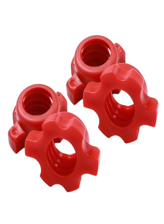 TOPFROP 4Pcs Nonslip Dumbbell Hexagonal Nut Spinlock Collars Dumbbell Rod Nut Training Sports Accessories Enduring - Image 1