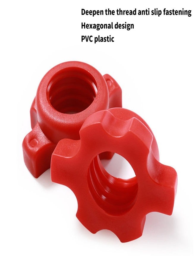 TOPFROP 4Pcs Nonslip Dumbbell Hexagonal Nut Spinlock Collars Dumbbell Rod Nut Training Sports Accessories Enduring - Image 3