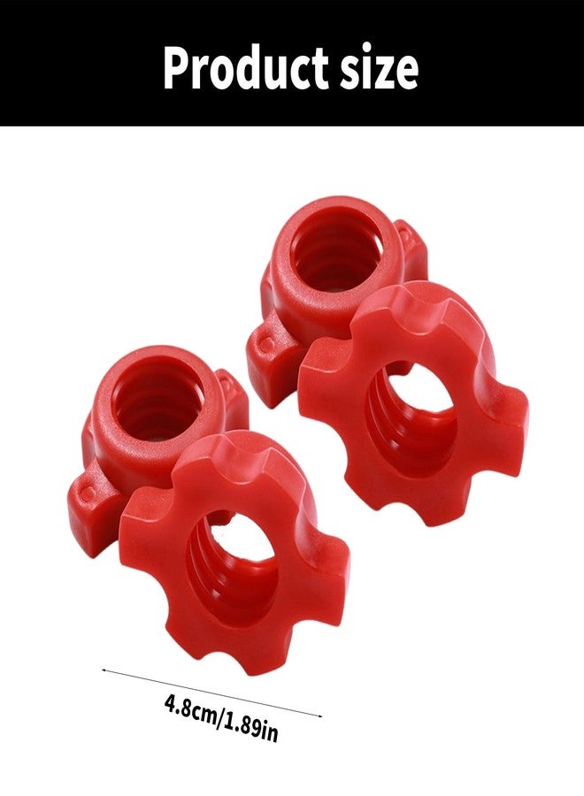 TOPFROP 4Pcs Nonslip Dumbbell Hexagonal Nut Spinlock Collars Dumbbell Rod Nut Training Sports Accessories Enduring - Image 5