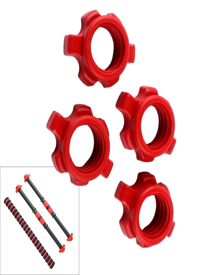 TOPFROP 4Pcs Nonslip Dumbbell Hexagonal Nut Spinlock Collars Dumbbell Rod Nut Training Sports Accessories Enduring - Image 2
