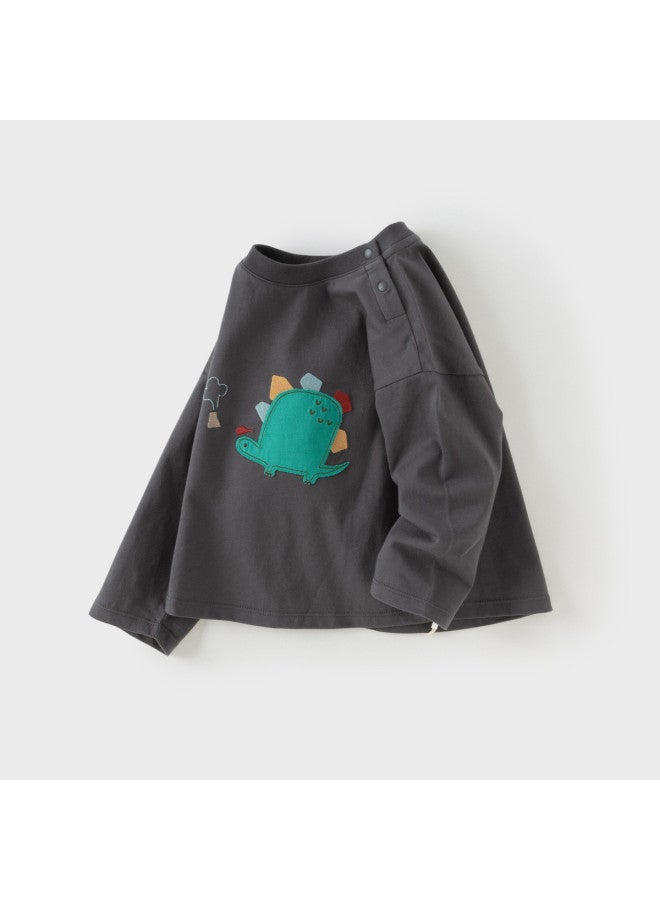 Mall Same Style】kids Long Sleeve T-shirt 2025 Autumn Collection Cotton Top For Girls & Boys Baby Wear - Image 4