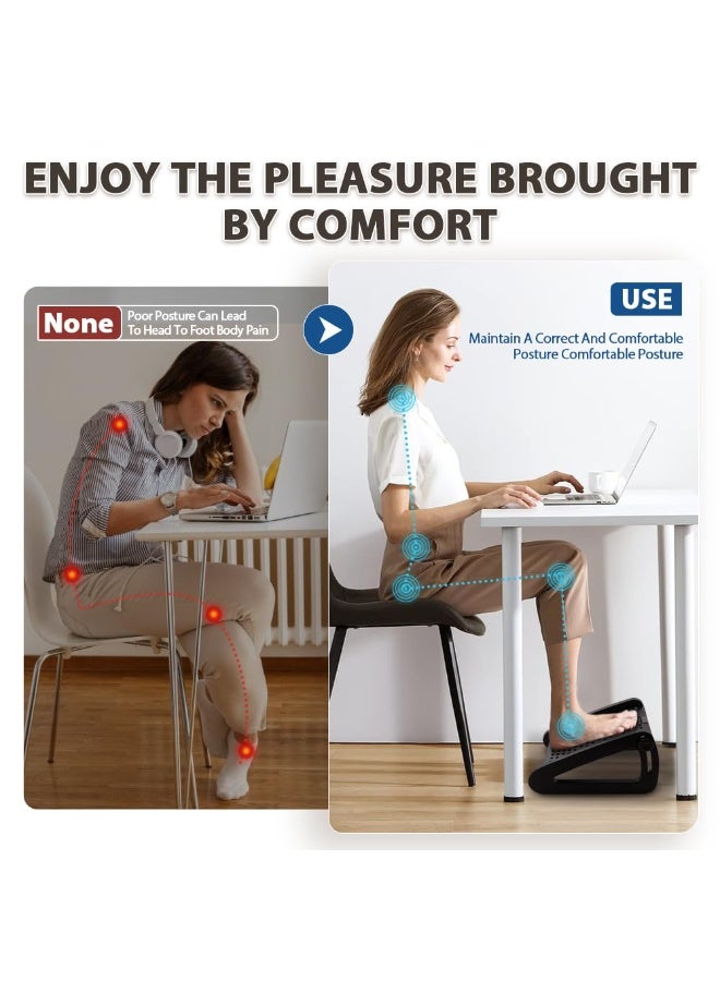 Kibee Foot Rest, Six Heights Adjustable Foot Rest for Under Desk at Work - Image 5