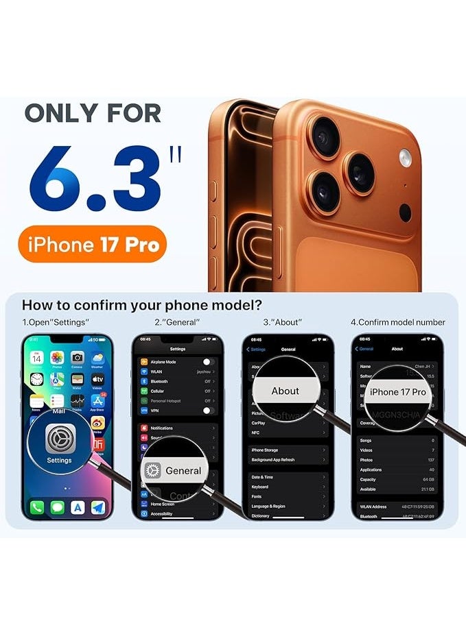 مونوج حافظة سيليكون سائلة لـ iPhone 17 Pro، مع رباط معصم يدوي، تصميم أنيق أنثوي نحيف، مُقبِل على الالتقاط ومُقاومة الصدمات، حماية دقيقة ومُتقنة، غطاء هاتف ناعم بحجم 6.3 بوصة لنساء وفتيات، لون أرجواني - Image 2