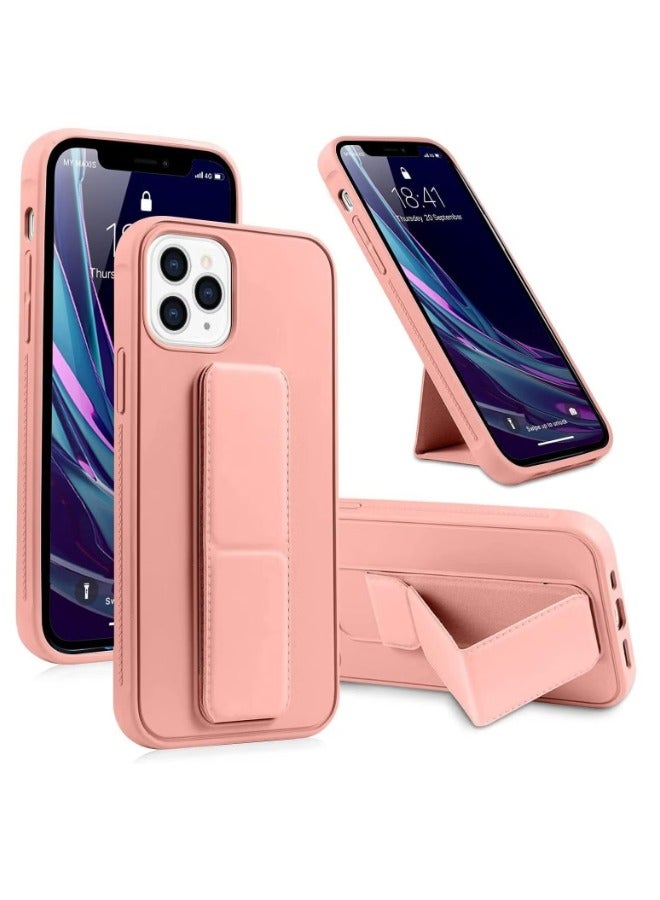 ACLIX iPhone 15 Pro Case 6.1 Inch with Magnetic Stand Holder Premium Silicone Vertical and Horizontal Hand Strap Grip Multi Stand Car Mount Kickstand Case Finger Strap Cover - Image 1