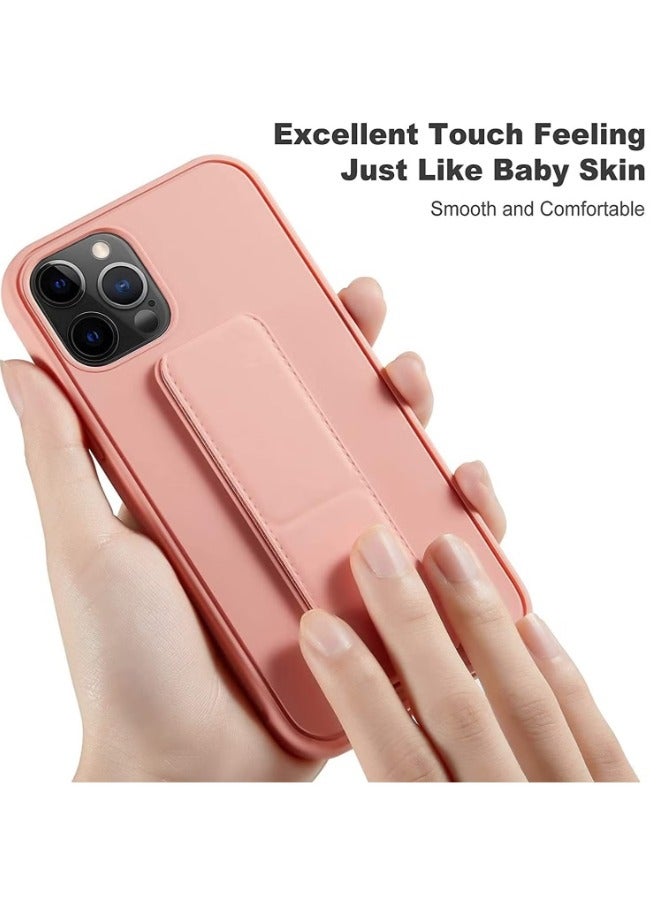 ACLIX iPhone 15 Pro Case 6.1 Inch with Magnetic Stand Holder Premium Silicone Vertical and Horizontal Hand Strap Grip Multi Stand Car Mount Kickstand Case Finger Strap Cover - Image 2