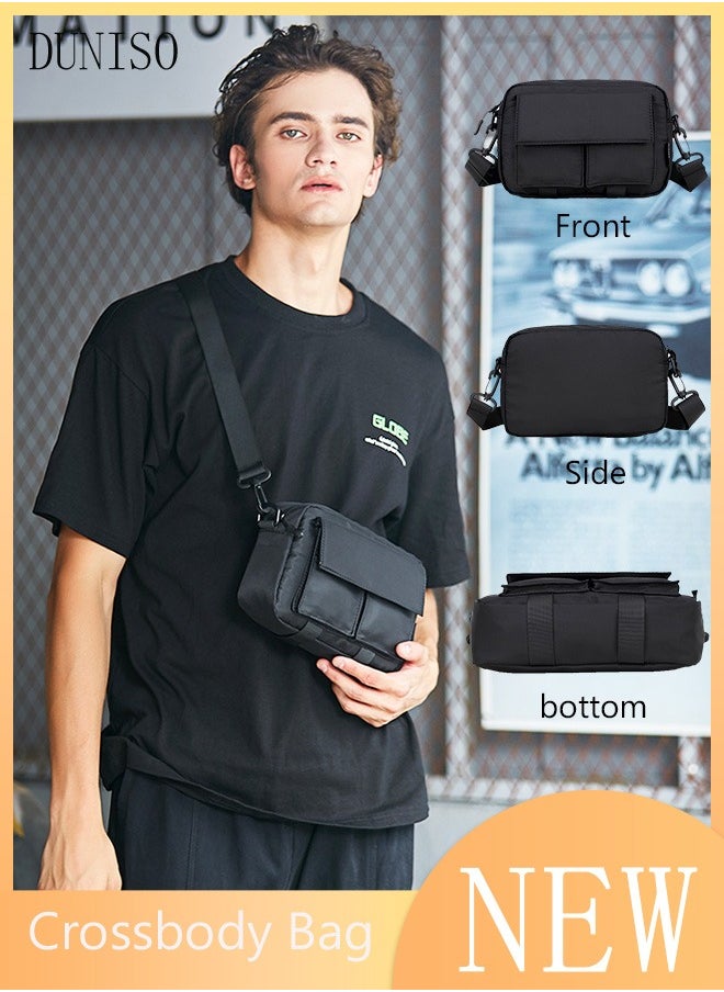 DUNISO Fashionable Sling Bag Crossbody Bag for Men and Women Waterproof Sling Backpack Hiking Daypack Multipurpose Anti-theft Cross Body Chest Bag for Out door Sports  - Image 1