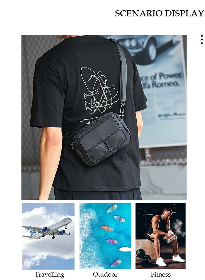 DUNISO Fashionable Sling Bag Crossbody Bag for Men and Women Waterproof Sling Backpack Hiking Daypack Multipurpose Anti-theft Cross Body Chest Bag for Out door Sports - Image 5