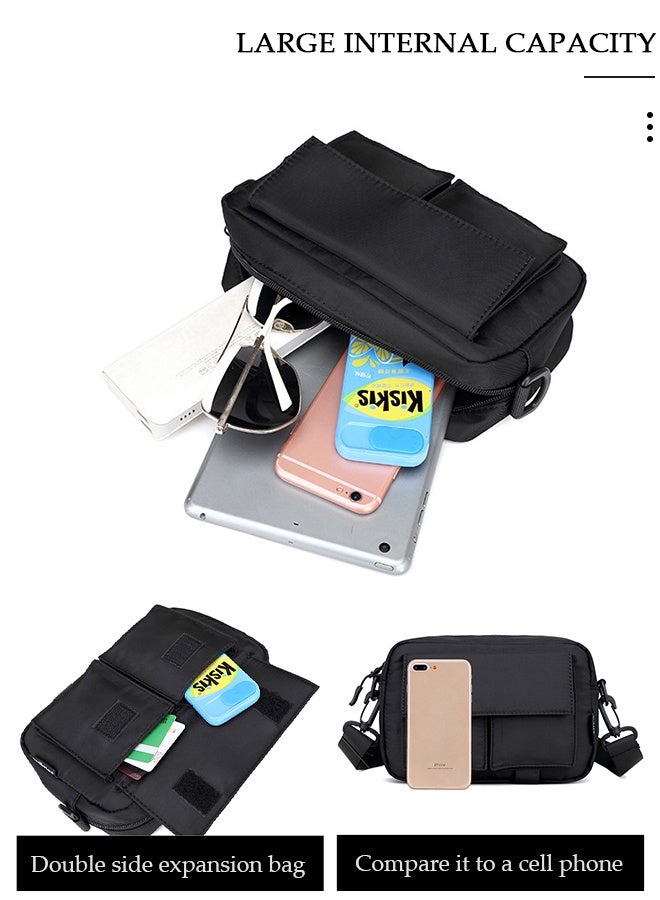 DUNISO Fashionable Sling Bag Crossbody Bag for Men and Women Waterproof Sling Backpack Hiking Daypack Multipurpose Anti-theft Cross Body Chest Bag for Out door Sports - Image 4