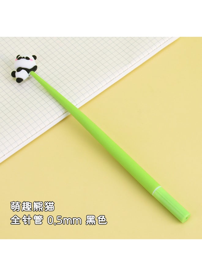 HELPS Cartoon Giant Panda Soft Glue Gel Pen Student Creative High Color Value Rocking Music Signature Pen Cute Learning Stationery - Image 1