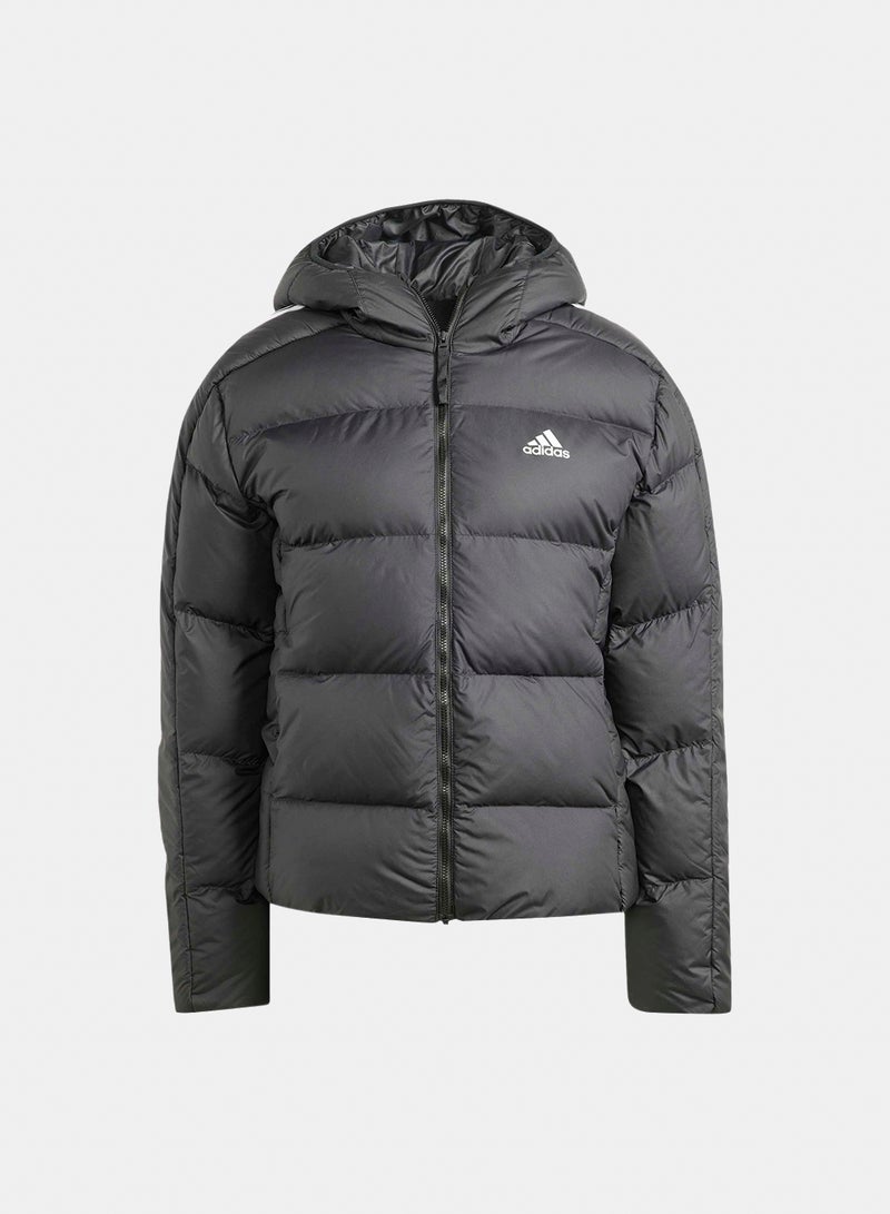 Women Adidas Essentials 3-Stripes Mid Down Hooded Jacket