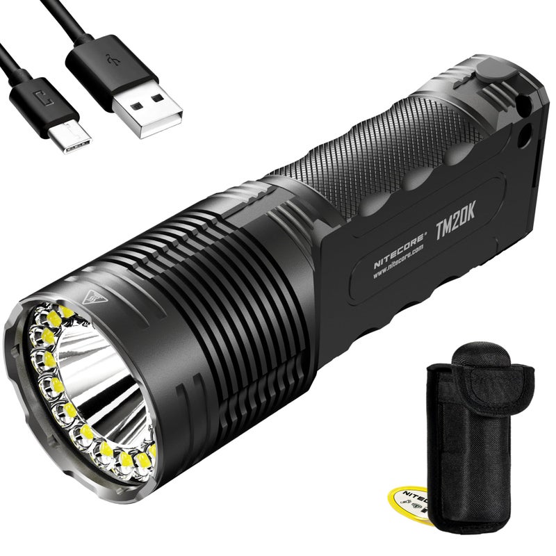 Nitecore TM20K 20,000 Lumen USB-C Rechargeable LED Flashlight with NitecoreSticker - Image 1