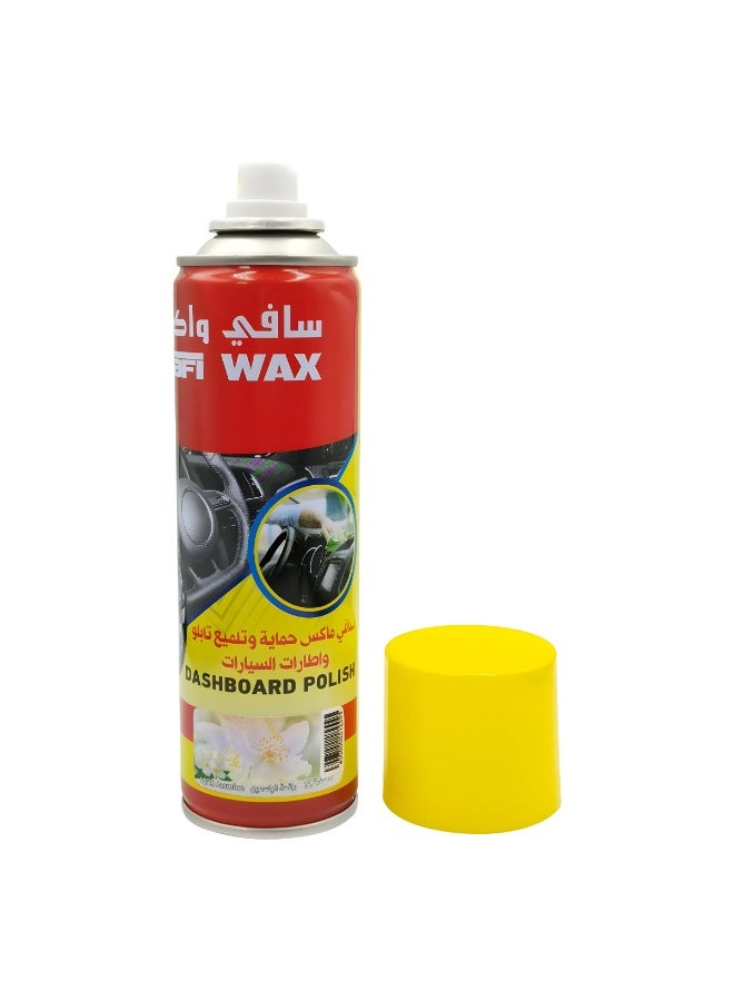 Safi Wax Dashboard Polish SFW-17 Jasmine 250ml – Interior Cleaner for Car Dashboard, Door Panels, Trim, Plastic and Rubber Surfaces – UV Protection, Dust Repellent, Shine Restorer, Easy Spray and Wipe, Quick Drying, Multi-Surface Use - Image 4