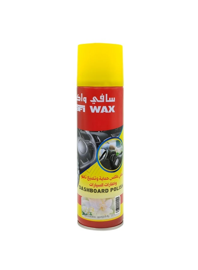 Safi Wax Dashboard Polish SFW-17 Jasmine 250ml – Interior Cleaner for Car Dashboard, Door Panels, Trim, Plastic and Rubber Surfaces – UV Protection, Dust Repellent, Shine Restorer, Easy Spray and Wipe, Quick Drying, Multi-Surface Use - Image 3