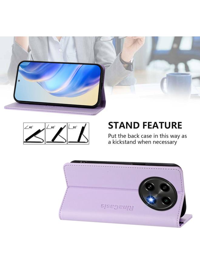 إيروريكس جراب لهاتف OPPO A2 Pro 5G / F27 Pro 5G RC01 جراب هاتف جلدي مزدوج الطي مزود بخاصية الشفط المغناطيسي بتقنية RFID - Image 4