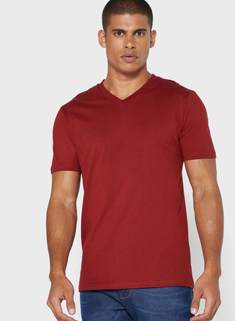 Seventy Five Basics Essential V Neck T-shirt - Image 1