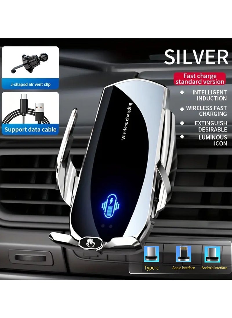 X-level Mobile Holder For Car,Auto Open/Close Car Phone Holder For Air Vent Car Mobile Holder With Hook Shape Clip Not Block Air Vent Phone Holder Car Fit Big Phone iPhone 15 16 Series,Samsung S25 S24 S23,Xiaomi  - Image 1
