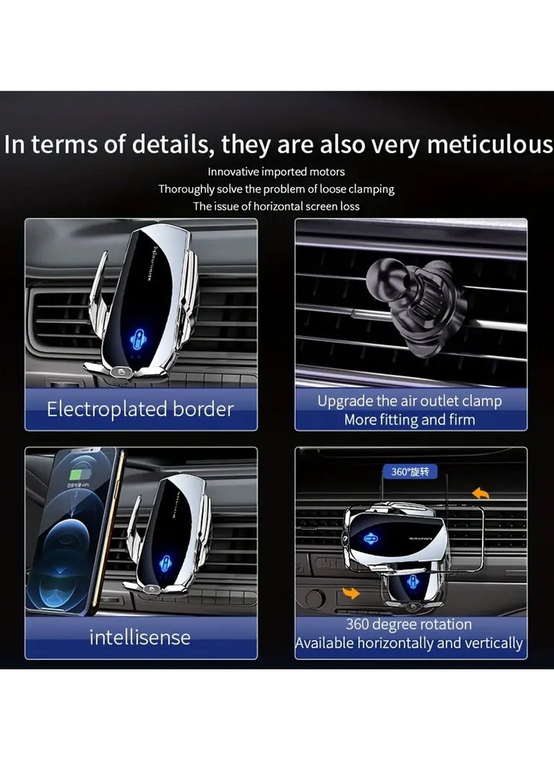 X-level Mobile Holder For Car,Auto Open/Close Car Phone Holder For Air Vent Car Mobile Holder With Hook Shape Clip Not Block Air Vent Phone Holder Car Fit Big Phone iPhone 15 16 Series,Samsung S25 S24 S23,Xiaomi  - Image 5
