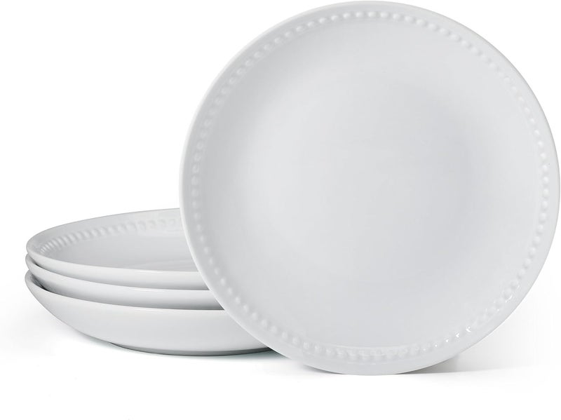 Everyday White طقم 4 أطباق سلطة كوب من فيتس وفلويد مزينة بالخرز 85 بوصة - Image 1