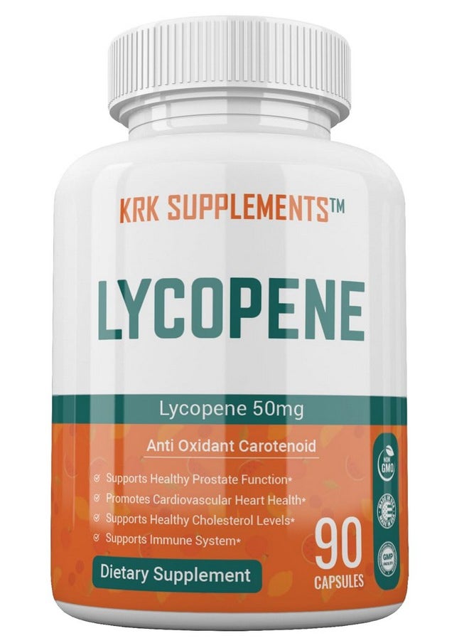 KRK SUPPLEMENTS KRK SUPPLEMENTS 1 Bottle Lycopene 50mg 90 Capsules  - Image 1