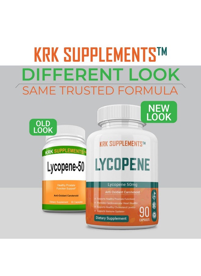 KRK SUPPLEMENTS KRK SUPPLEMENTS 1 Bottle Lycopene 50mg 90 Capsules  - Image 2