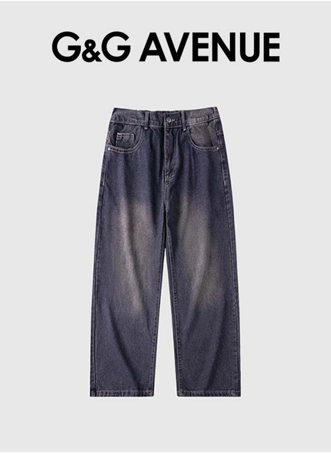 G&G AVENUE Pants High Waist Jeans for men Stretch Cargo Pants Relaxed Fit Straight Wide Leg High Leg  Boyfriend Denim Jeggings Jeans Pants  - Image 2