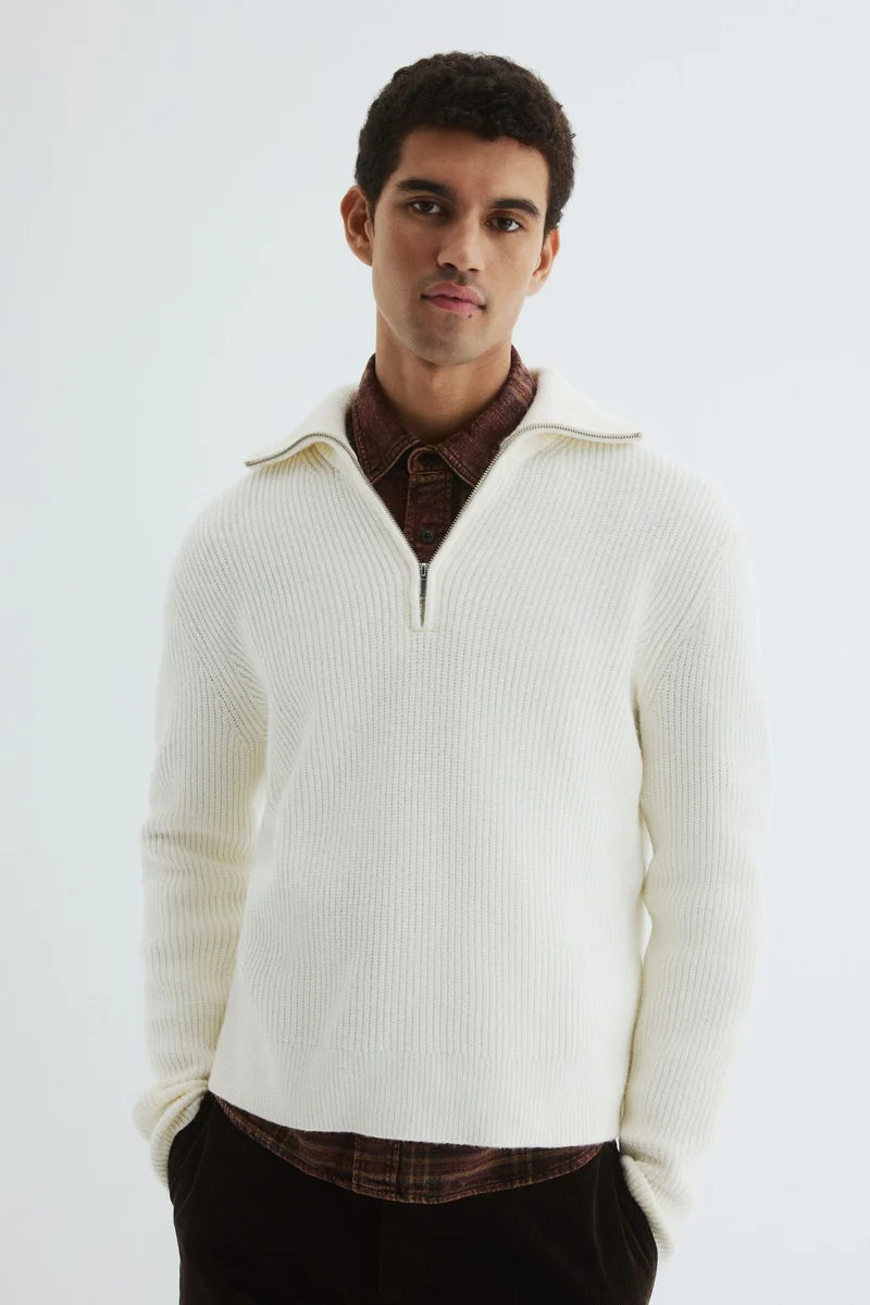 H&M Regular Fit Zip-top jumper