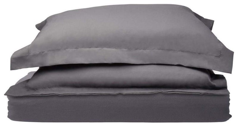 HC Collection Duvet Cover - Grey Queen Size Duvet Cover - 3 Piece Soft Breathable Microfiber Duvet Cover Set with Zipper Closure & 2 Pillow Shams - Image 1