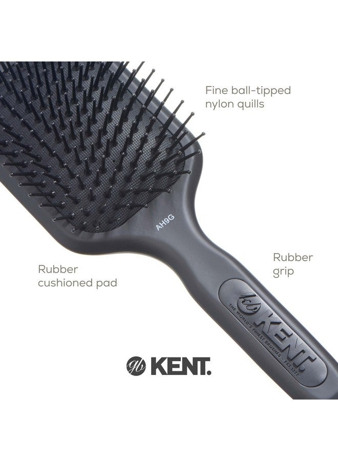 KENT Ah9G Airhedz Paddle Detangler Brush - Fine Pins For Thick, Curly, Wet And Tangled Hair - Image 4