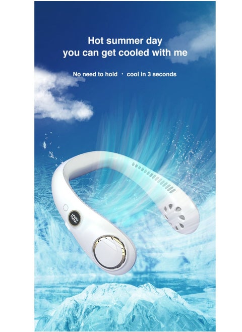 2022 Newest Portable Neck Fan Cooling with 360° Airflow