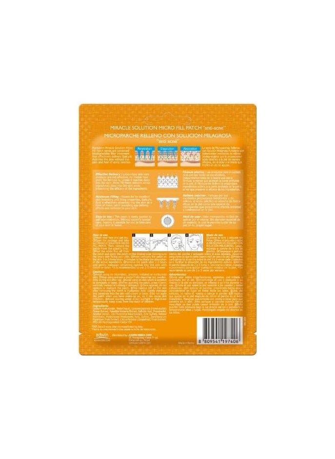 Purederm - Miracle Solution Micro Fill Patch - Anti Acne - 6 Patches - Image 1