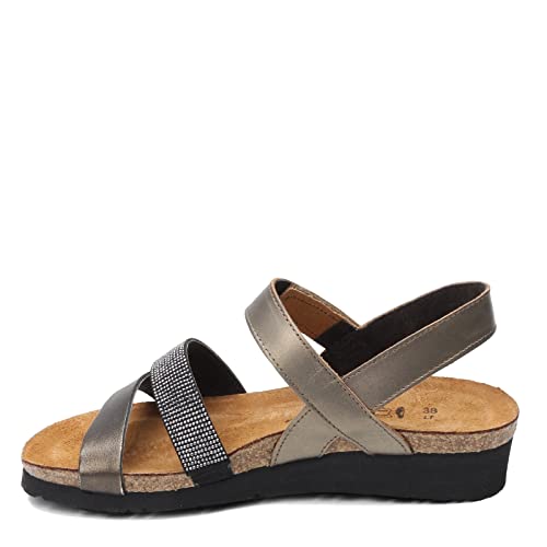 NAOT Women Krista Backstrap Sandal Pewter/Metal Lthr Combo 11-11.5 M US - Image 4