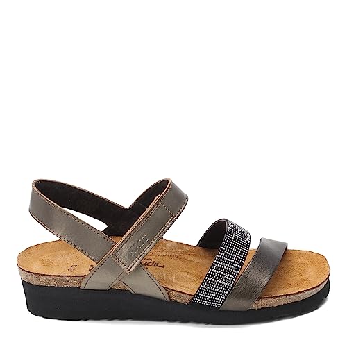 NAOT Women Krista Backstrap Sandal Pewter/Metal Lthr Combo 11-11.5 M US - Image 2