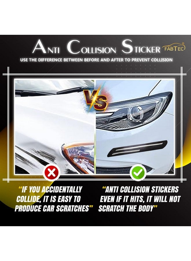 FABTEC Double Chrome Rubber Car Bumper Protector Guard for All Cars 4pcs (Chrome) - Image 3