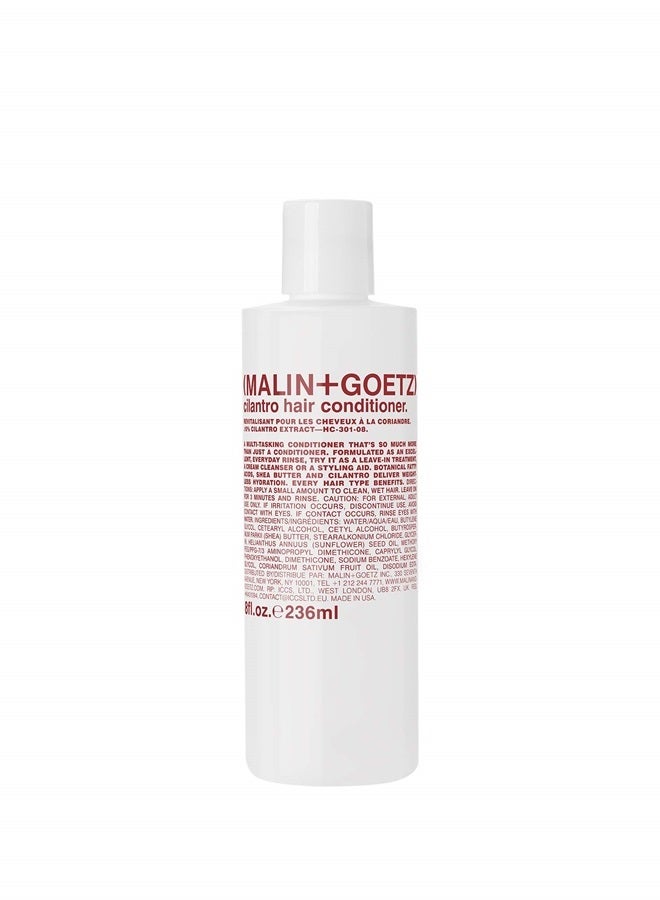 MALIN + GOETZ cilantro conditioner ‚Äîresidue-free, lightweight scalp treatment. conditions, detangles, balances pH, intensely hydrates. tames frizz for all hair types. vegan & cruelty-free, 8 Fl oz