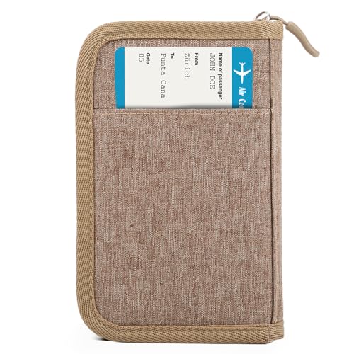 TOPBAG Passport Holder for Travel, Women Rfid Blocking Passport Wallet, Travel Essentials Premium Wallets, Waterproof Passport Holders Bag for Men Traveling, Travel Document Organizer Credit Cards Case - Image 1