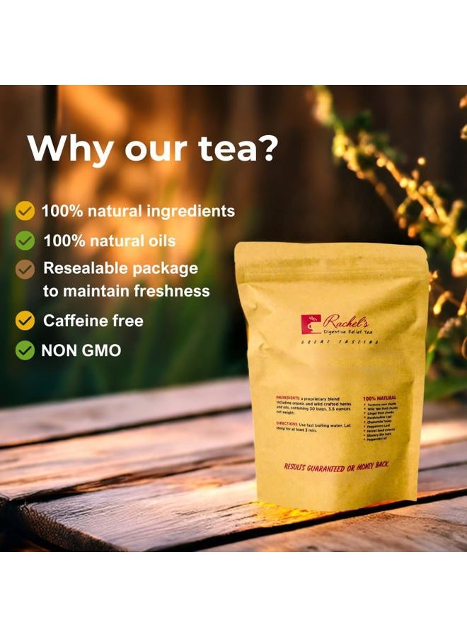 (120 كيس/240 كوب) شاي راشيل: الكركم، اليام البري، الزنجبيل، الخطمي، البابونج، النعناع، الشمر، لحاء الزيزفون - Image 4